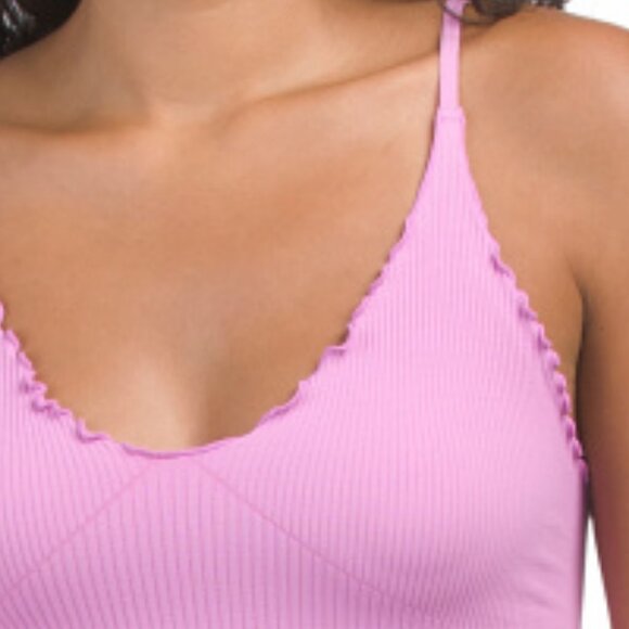 FREE PEOPLE Easy To Love Seamless Cami in pink  2512 1S4 - Picture 3 of 4